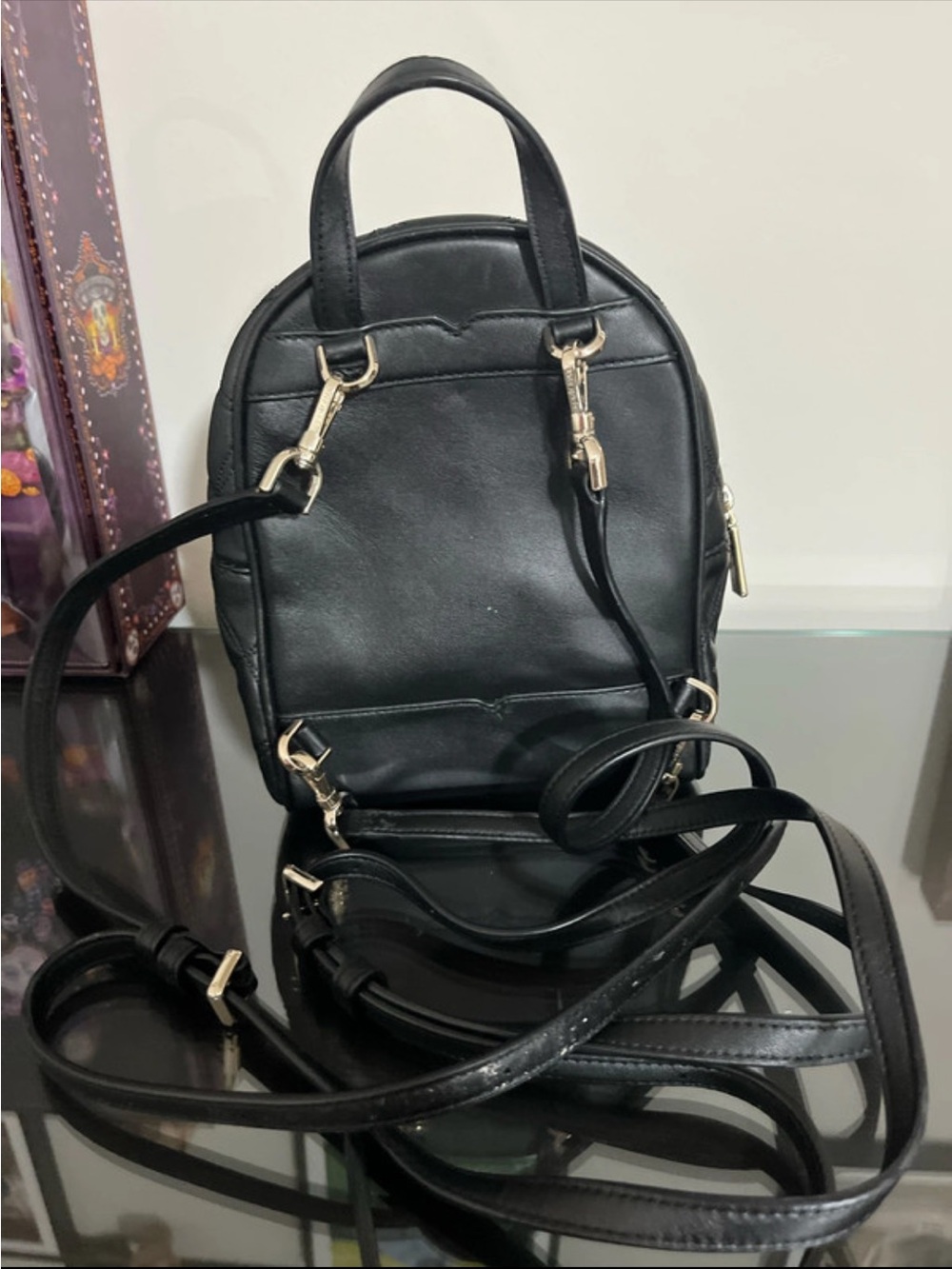 Classic Black Mini Backpack Crossbody -Kate spade